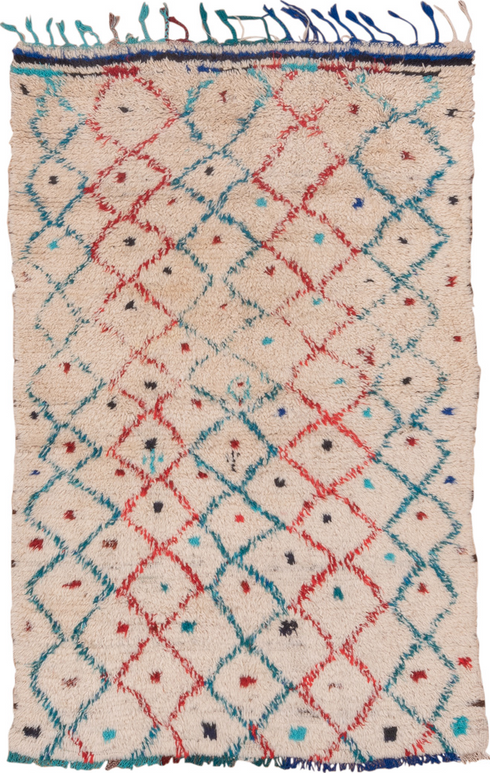 Vintage Moroccan Area Rug (4' x 6')